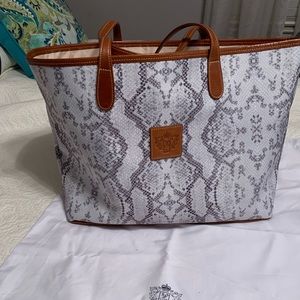 Snake skin tote by barrington.
